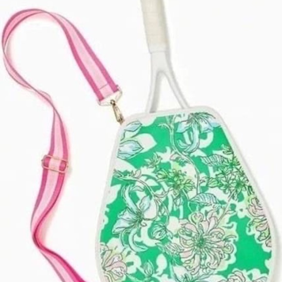 Lilly Pulitzer Tennis Bag in "Spearmint Blossom Views" - NWT - Picture 8 of 9